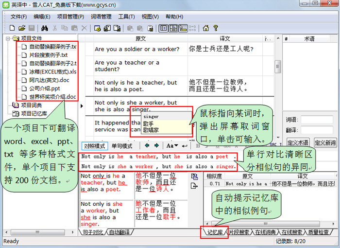 雪人翻译软件中英版1.35 绿色版