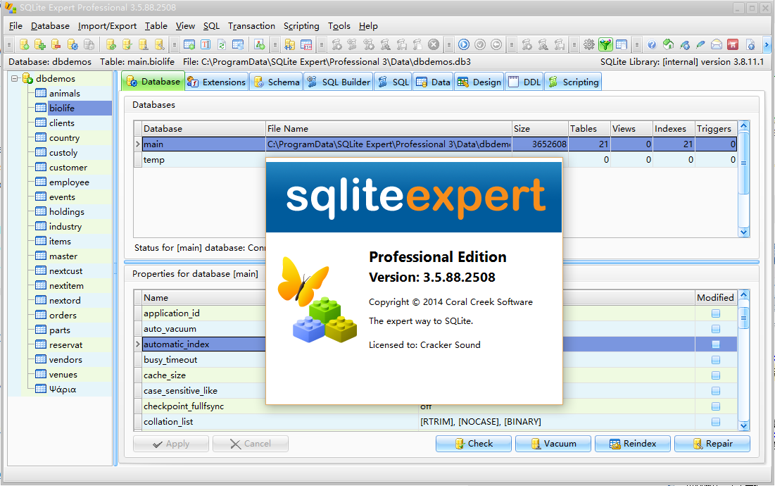 数据库软件SQLite Expert Professional3.5.88.2